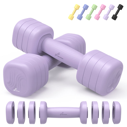 Sportneer Quick-Adjust Dumbbell Set 5LB