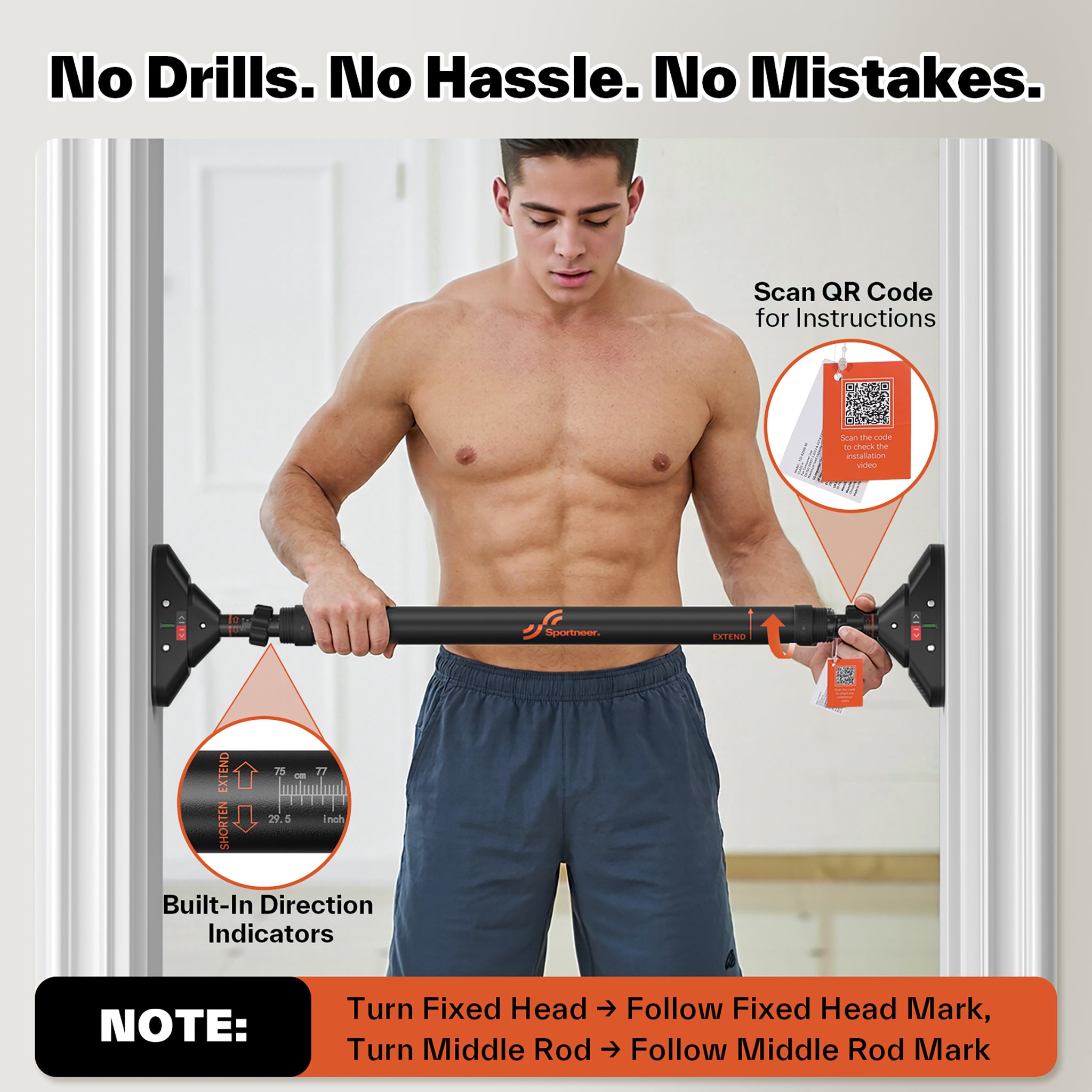 Sportneer Pull Up Bar