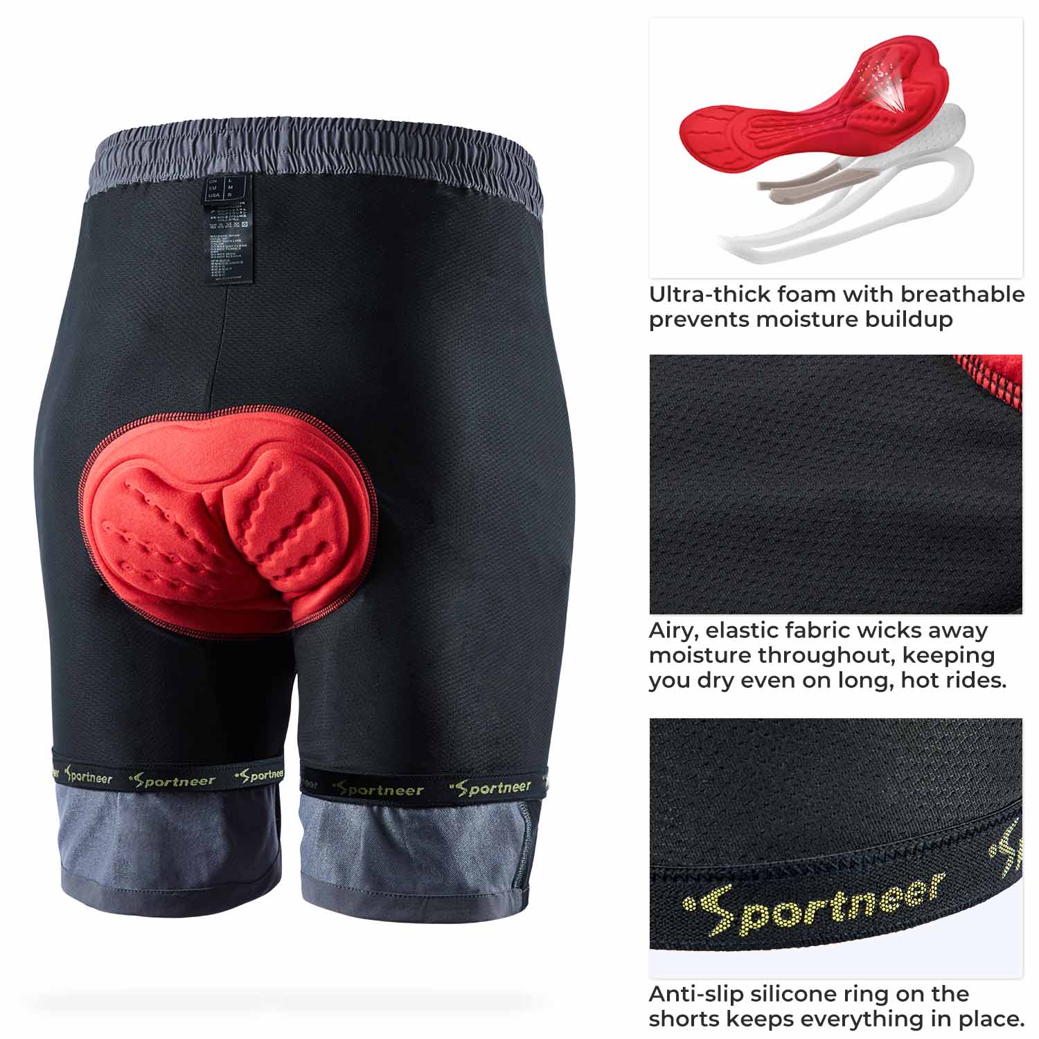 Sportneer discount bike shorts